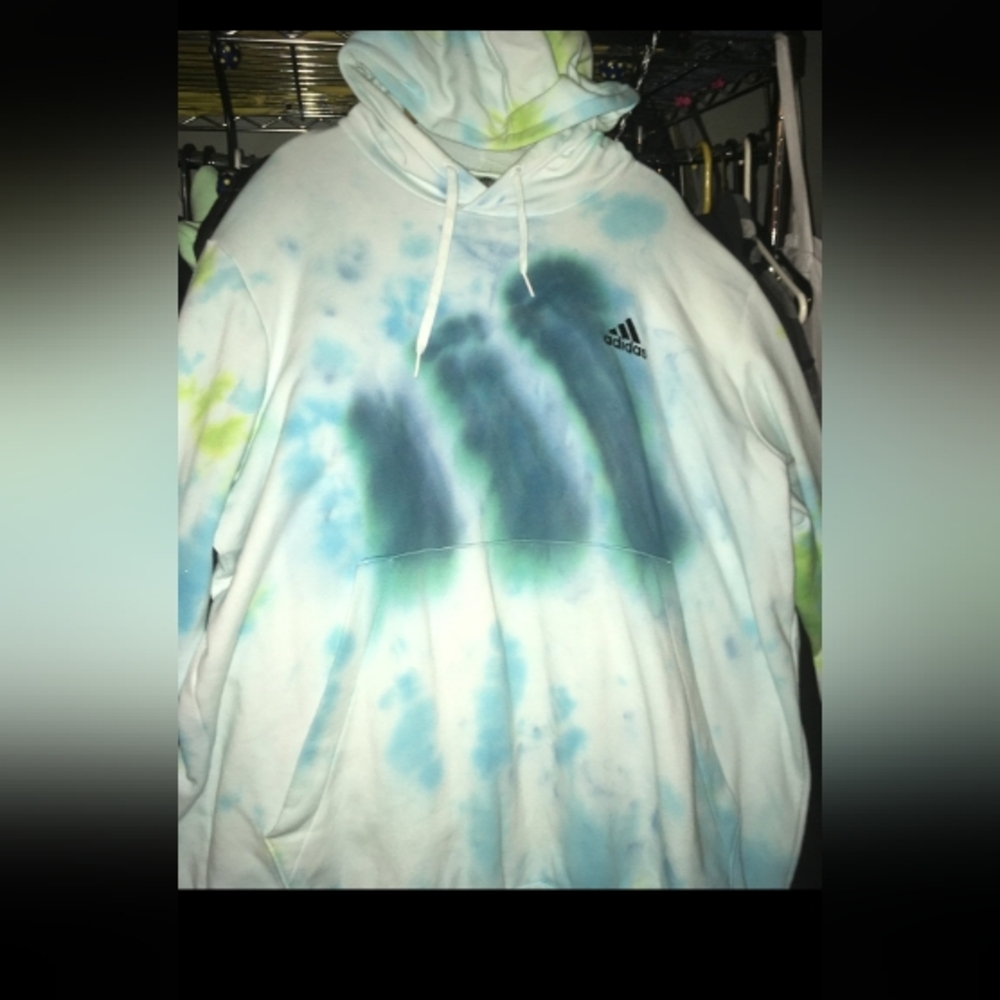 Adidas Tie-Dye Hoodie XXL EUC